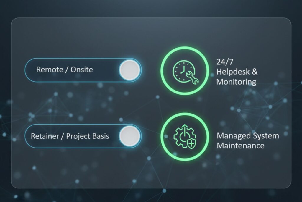 Toggle Now's flexible IT support 24/7 helpdesk.