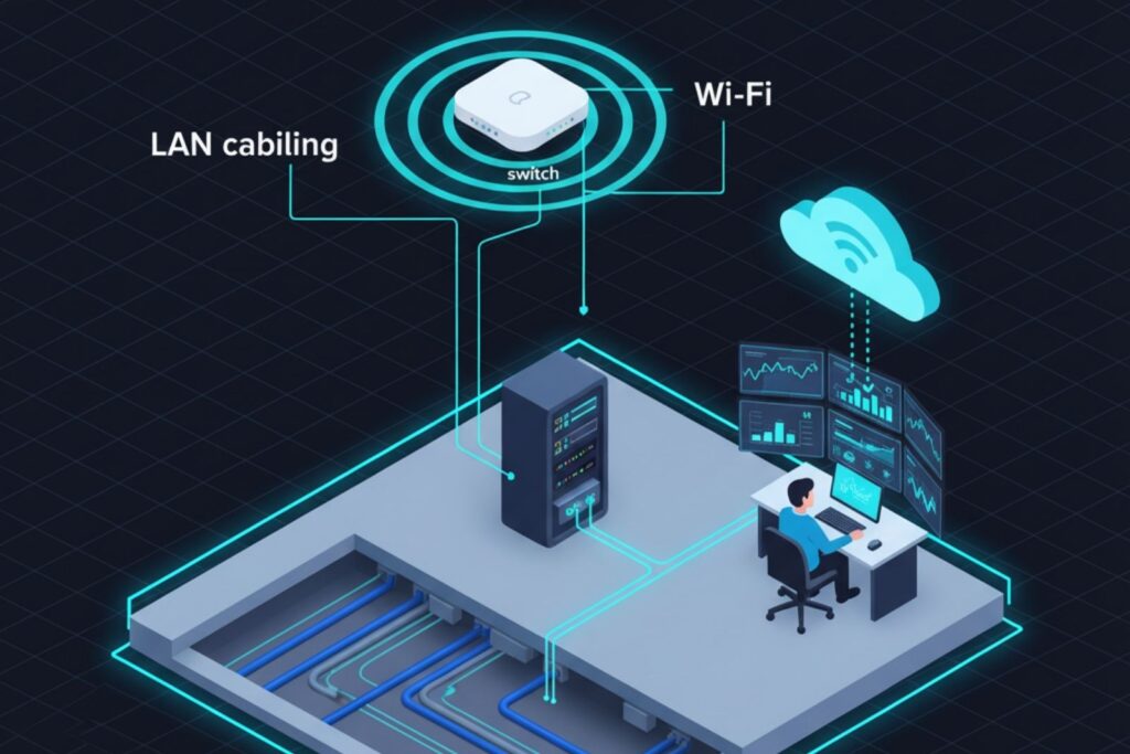 Toggle Now's structured cabling diagram.